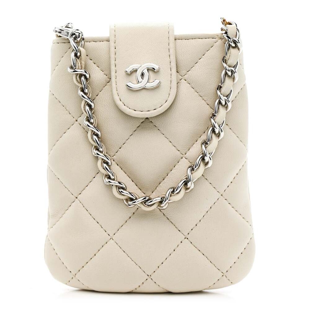 Chanel Lambskin Quilted Phone Holder On #238340C19B